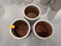 3x vorstvrije terracotta bloempot - afbeelding 3 van  3