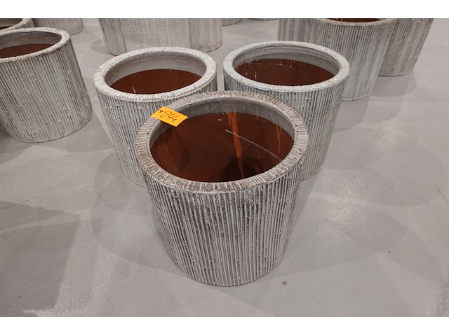 3x vorstvrije terracotta bloempot - afbeelding 2 van  3