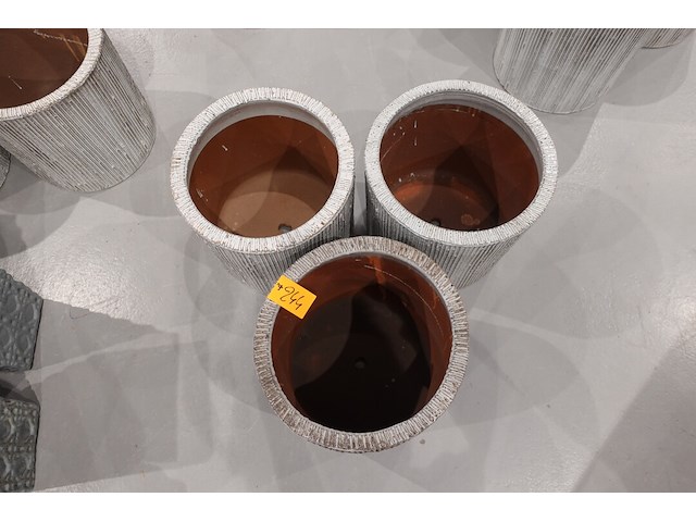 3x vorstvrije terracotta bloempot - afbeelding 3 van  3