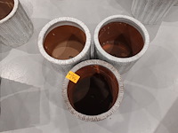 3x vorstvrije terracotta bloempot - afbeelding 3 van  3