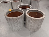 3x vorstvrije terracotta bloempot - afbeelding 2 van  3