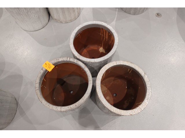 3x vorstvrije terracotta bloempot - afbeelding 3 van  3