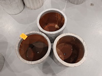 3x vorstvrije terracotta bloempot - afbeelding 3 van  3