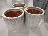 3x vorstvrije terracotta bloempot - afbeelding 2 van  3