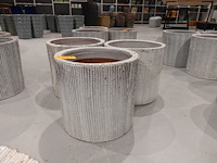 3x vorstvrije terracotta bloempot - afbeelding 1 van  3