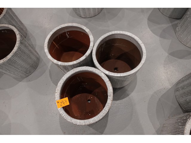 3x vorstvrije terracotta bloempot - afbeelding 3 van  3