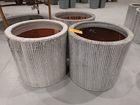 3x vorstvrije terracotta bloempot - afbeelding 1 van  3