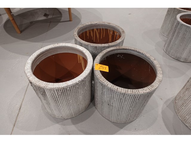 3x vorstvrije terracotta bloempot - afbeelding 2 van  3