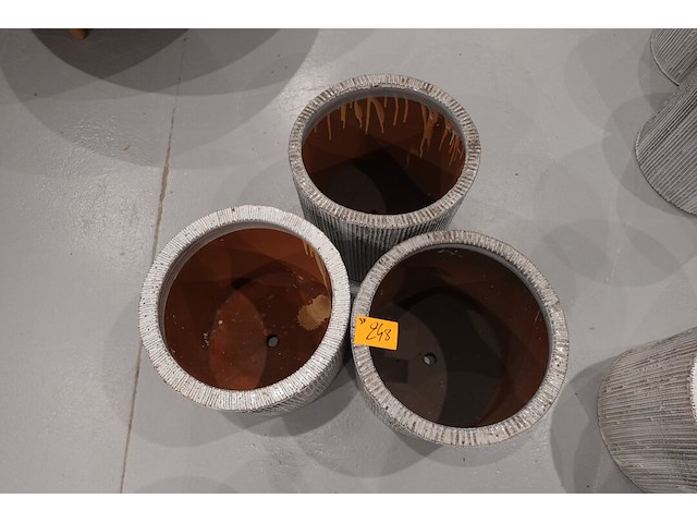 3x vorstvrije terracotta bloempot - afbeelding 3 van  3