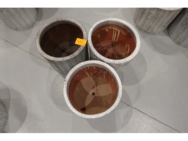 3x vorstvrije terracotta bloempot - afbeelding 3 van  4