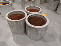 3x vorstvrije terracotta bloempot - afbeelding 2 van  3