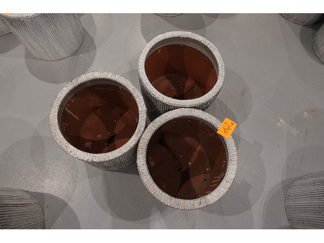 3x vorstvrije terracotta bloempot - afbeelding 3 van  3