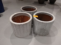 3x vorstvrije terracotta bloempot - afbeelding 2 van  3
