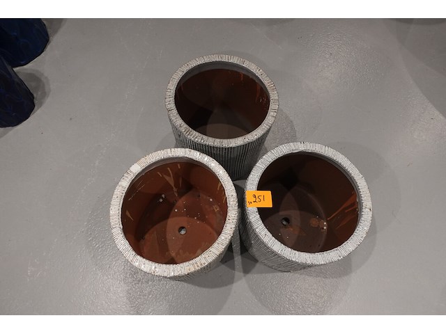 3x vorstvrije terracotta bloempot - afbeelding 3 van  3