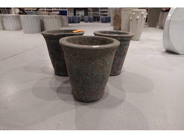 3x vorstvrije terracotta bloempot - afbeelding 1 van  4