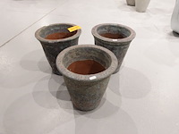 3x vorstvrije terracotta bloempot - afbeelding 2 van  4
