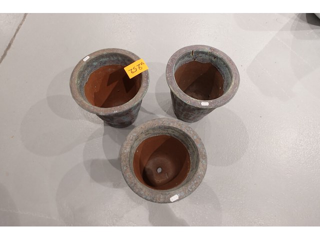 3x vorstvrije terracotta bloempot - afbeelding 3 van  4