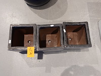 3x vorstvrije terracotta bloempot - afbeelding 3 van  4