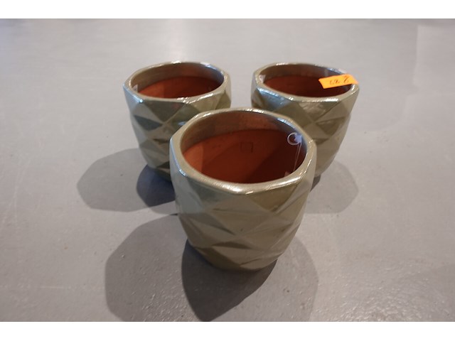 3x vorstvrije terracotta bloempot - afbeelding 2 van  4