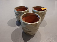 3x vorstvrije terracotta bloempot - afbeelding 2 van  4