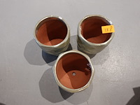 3x vorstvrije terracotta bloempot - afbeelding 3 van  4