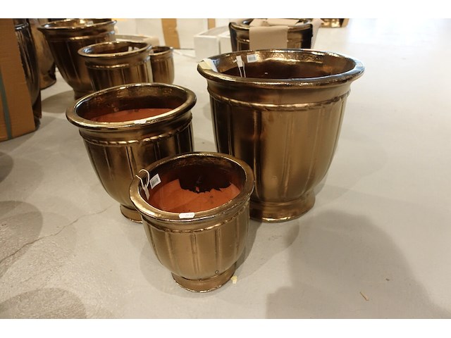 3x vorstvrije terracotta bloempot - afbeelding 1 van  2