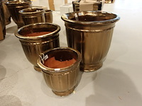 3x vorstvrije terracotta bloempot - afbeelding 1 van  2