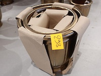 3x vorstvrije terracotta bloempot - afbeelding 2 van  3