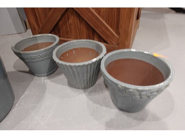 3x vorstvrije terracotta bloempot - afbeelding 2 van  5