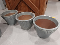 3x vorstvrije terracotta bloempot - afbeelding 2 van  5