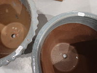 3x vorstvrije terracotta bloempot - afbeelding 5 van  5