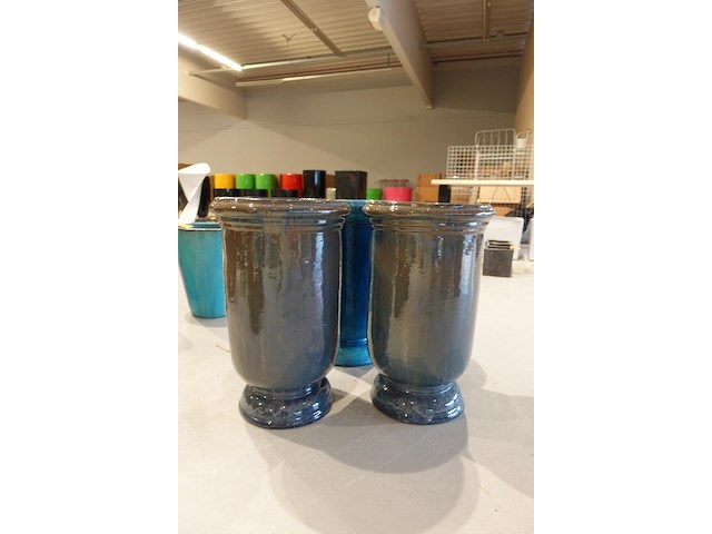 3x vorstvrije terracotta vaas - afbeelding 1 van  7