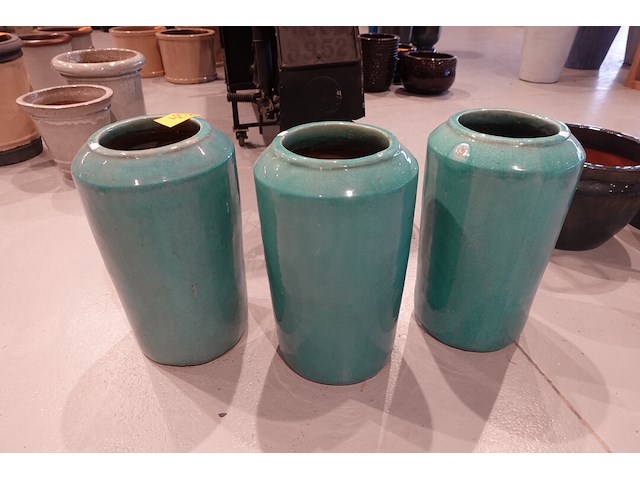 3x vorstvrije terracotta vaas - afbeelding 2 van  3