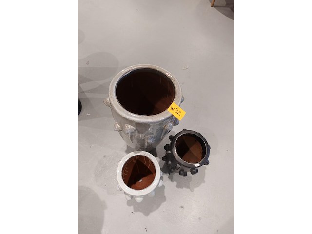 3x vorstvrije terracotta vaas - afbeelding 3 van  6