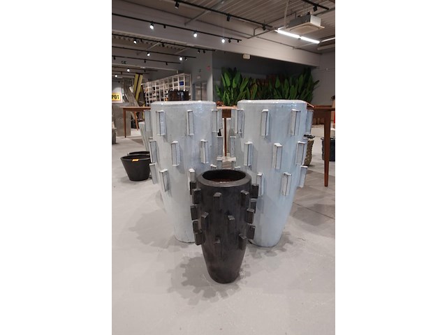 3x vorstvrije terracotta vaas - afbeelding 1 van  5