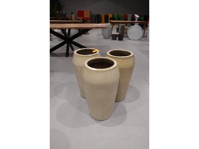 3x vorstvrije terracotta vaas - afbeelding 2 van  4