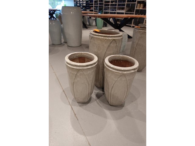 3x vorstvrije terracotta vaas - afbeelding 2 van  5