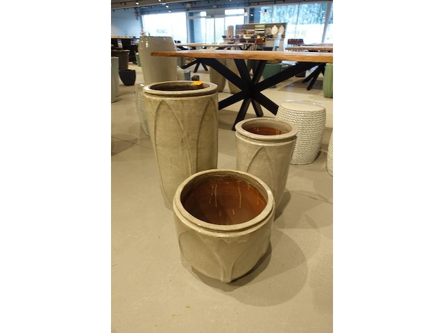 3x vorstvrije terracotta vaas - afbeelding 2 van  5