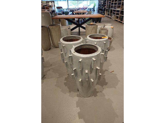 3x vorstvrije terracotta vaas - afbeelding 2 van  4