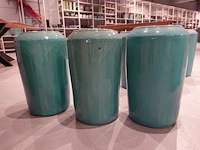 3x vorstvrije terracotta vaas - afbeelding 1 van  4