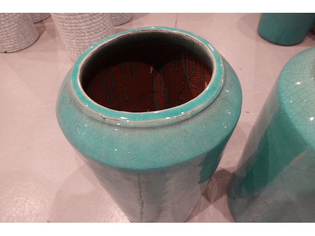 3x vorstvrije terracotta vaas - afbeelding 4 van  4