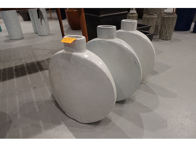 3x vorstvrije terracotta vaas - afbeelding 1 van  3