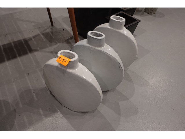 3x vorstvrije terracotta vaas - afbeelding 2 van  3