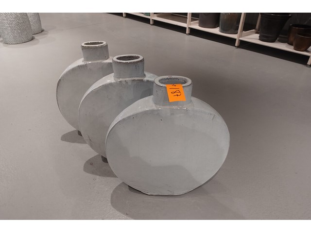 3x vorstvrije terracotta vaas - afbeelding 2 van  3