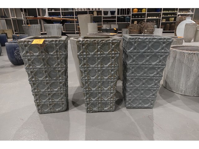 3x vorstvrije terracotta vaas - afbeelding 1 van  4