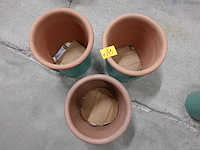 3x vorstvrije terracotta vaas - afbeelding 2 van  2