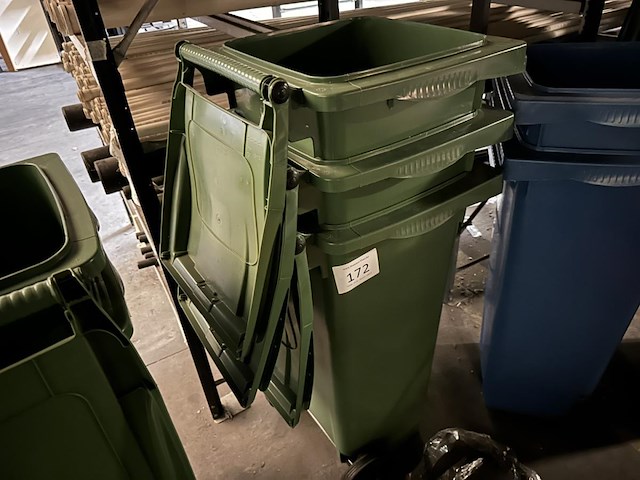 3x vuilcontainer sulo - groen - 140l - afbeelding 1 van  1
