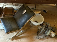 3x vuurvaste stenen + voetbankje + luster - afbeelding 1 van  4