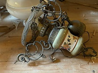 3x vuurvaste stenen + voetbankje + luster - afbeelding 4 van  4