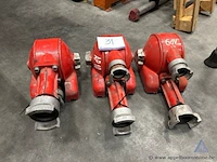 3x waterdief met beschermkorf, aansluitingen 70 en 45, types ap-10 en ap9